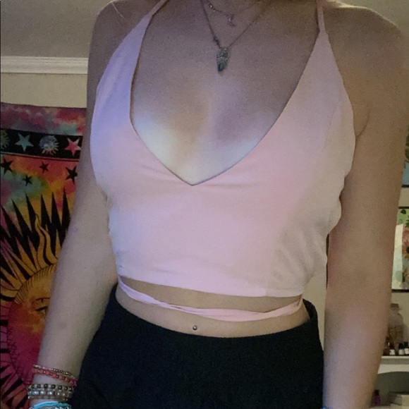 tank cross back crop top - Picture 2 of 3